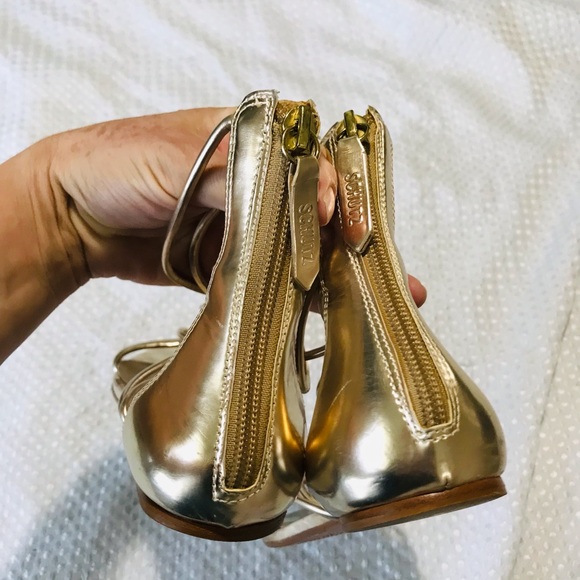 SCHUTZ gold sandals - Picture 2 of 9